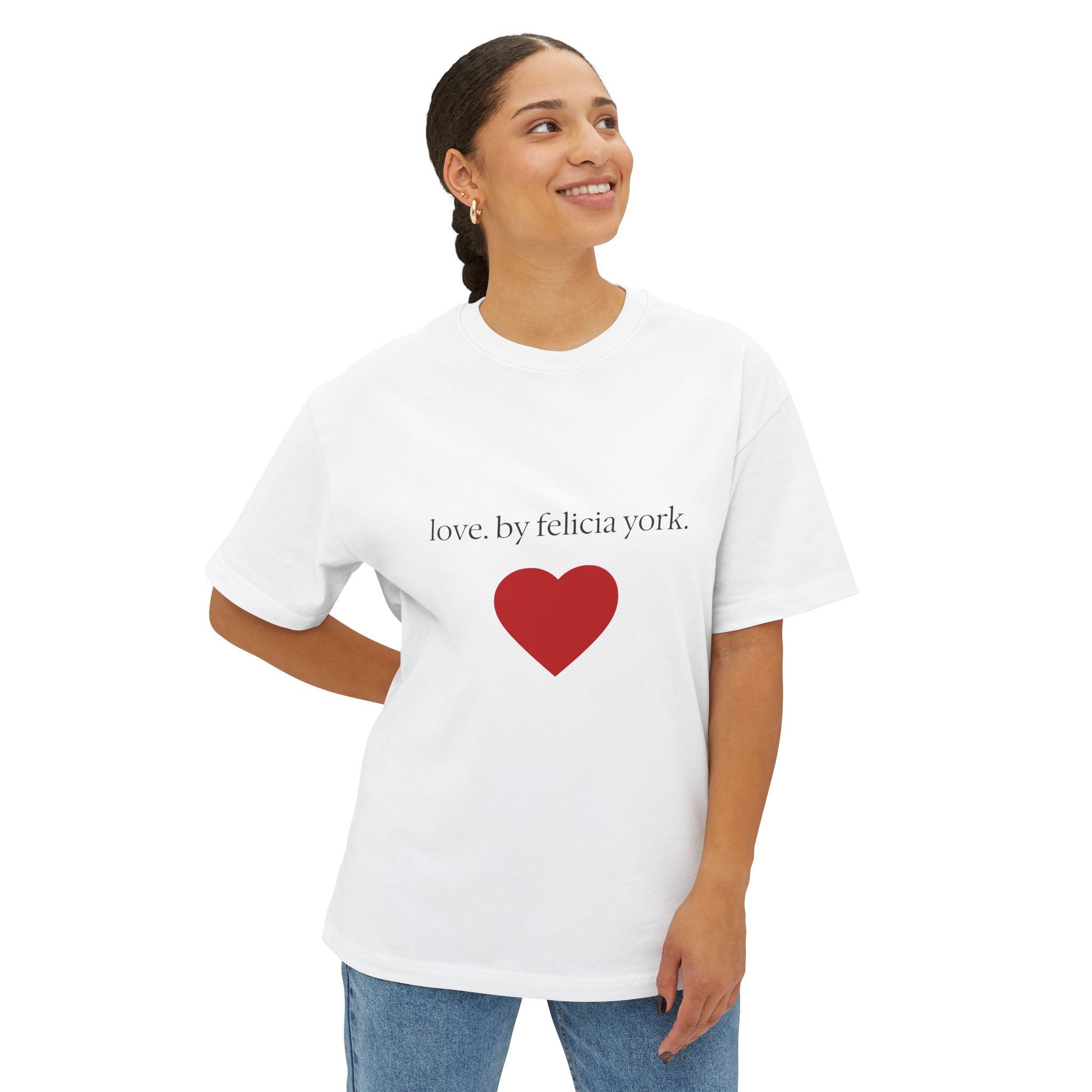 Love By Felicia York Heart Oversized Tee